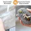 1PCS Steel Wire Rags Cloth Home Kitchen Pot Dishwashing Dishcloth Cleaning Cloths Towel Scrubber Rag