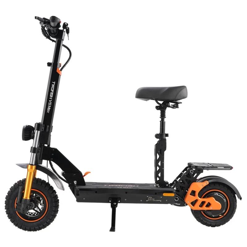 TWOFISH V5 MAX Electric Scooter with Seat, 800W Motor, 48V 18Ah Battery