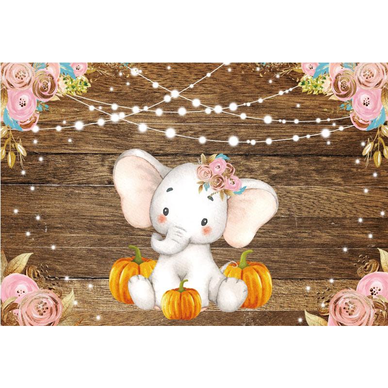 La mulți ani Elefant Copii Fond Fotografie Copii Fond Fotografie Prop