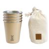 DOD Yottsu Stack Bunny Ensemble de Camping Empilable avec Tasses de Rangement, 4, Tasses, Tasses à Café, Sac, MG1-232-TN