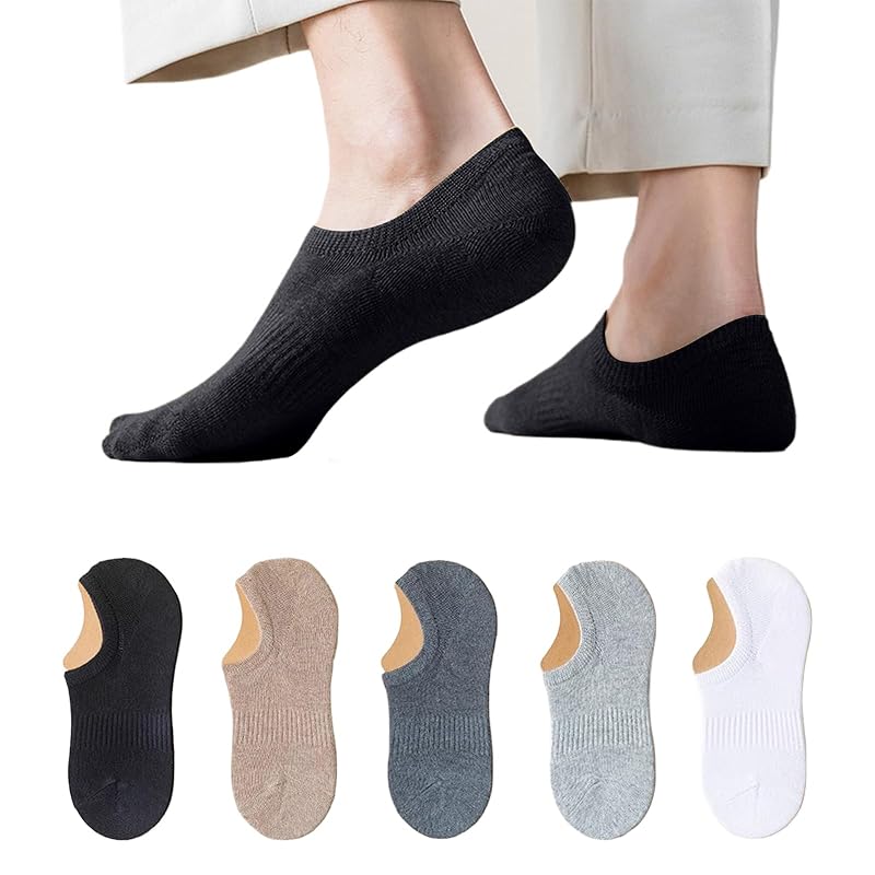 

[Kumomi] foot cover ladies I can t take it off socks Shallow shoes pumps socks cotton Moisture absorption antibacterial Odor prevention anti-slip