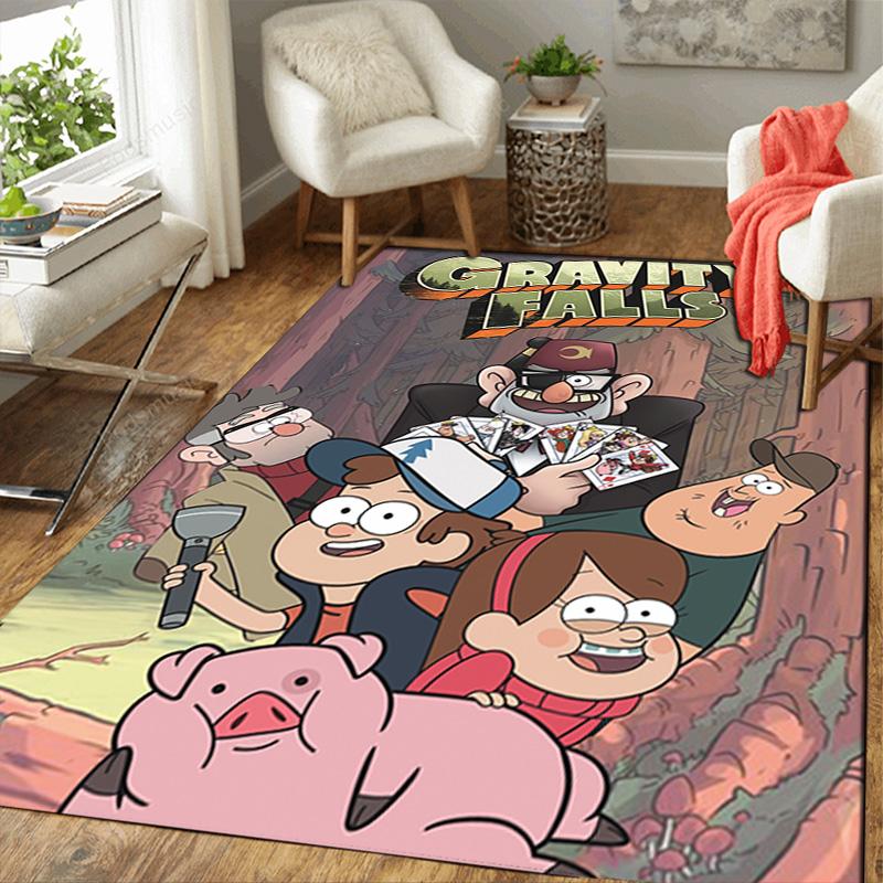 Gravity Falls Rug Floor Mat for Living Room or Bedroom Soft and Comfortable Carpet a Gift for Birthday and Holiday.NFF0928634