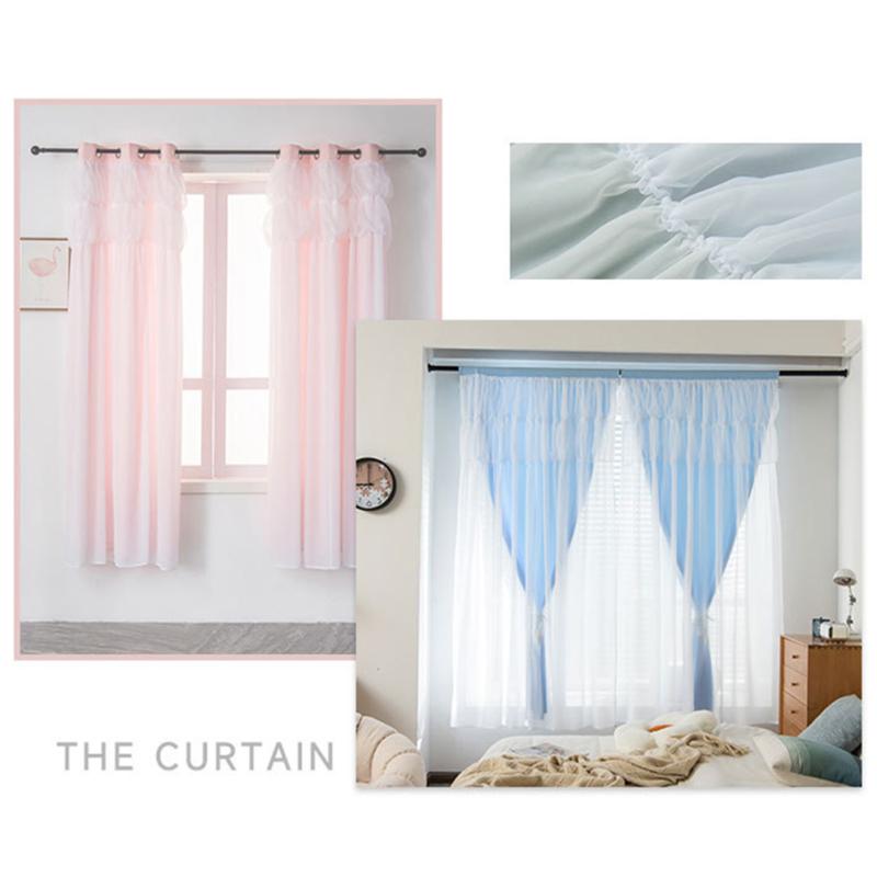 Verträumte Fenstervorhänge, maschinenwaschbar, doppellagig, isolierte Verdunkelungsvorhänge für Schlafzimmer