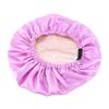 Satin Bonnet Beanie Hat Double Layers Satin Dome Cap for Head Wrap Cover with Neat Stitches Invisible Elastic Band