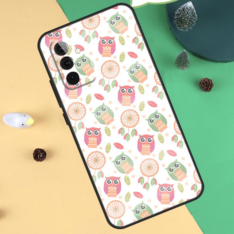 Owl Pattern Funda For Samsung Galaxy A35 A55 A15 A25 A53 A33 A13 A52 A32 A12 A51 A71 A14 A34 A54 Case