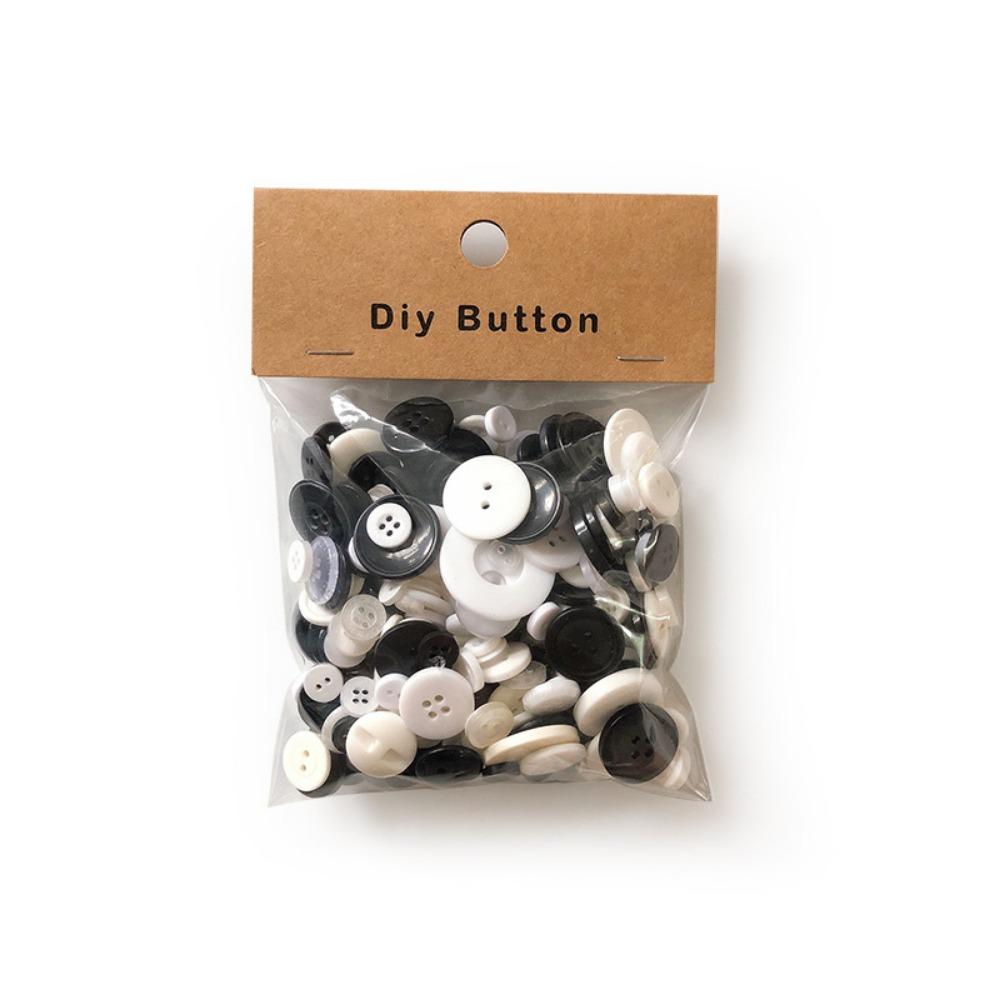 1Box Mixed Size & Color Resin Buttons for Sewing, Scrapbooking, DIY Crafts - Assorted Styles, Durable & Lightweight for Clothing