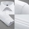 Work Blue Black White Shirt Solid Color 8XL Long Sleeve Man Shirt Plus Size Big and Tall Business Office Men Shirt Long Sleeve