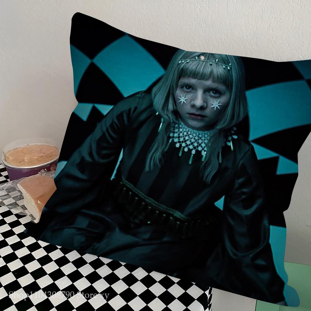 Aurora Aksnes Singer Pillow Case Square Pillow Bedroom Sofa Leisure Comfort Cushion Car Living Room Home Decoration