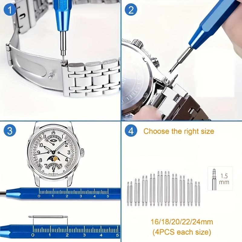 Watch Repair Kit, Professional Watch Battery Replacement ToolWatch Link And Back Removal Tool, Spring Bar Tool Set