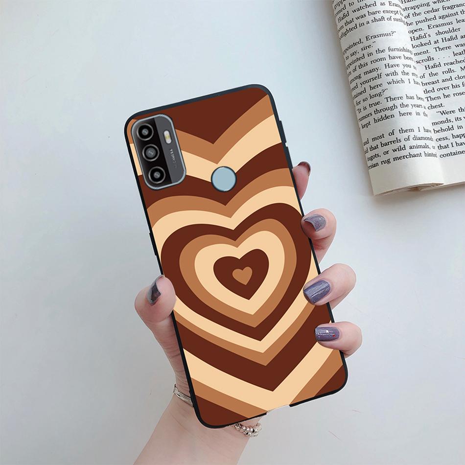 For OPPO A53S 2020 Case Cartoon Coque Heart Painted Silicone Phone Back Cover For oppo a53s A 53s A53 s oppoa53 2020 Shell Case