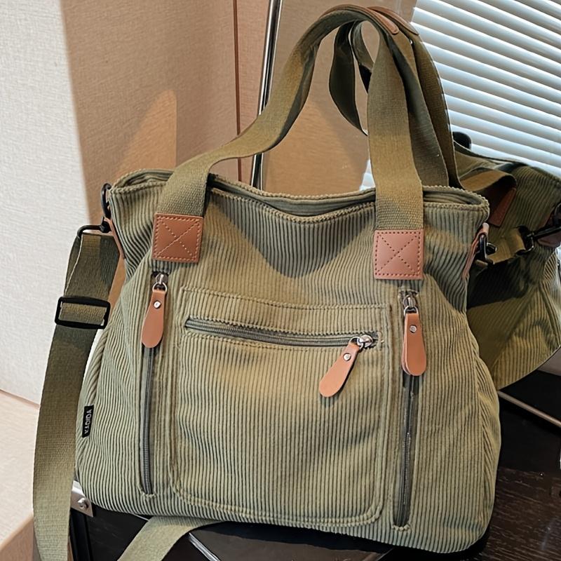 Women's Corduroy Vintage Shoulder Bag Handbag