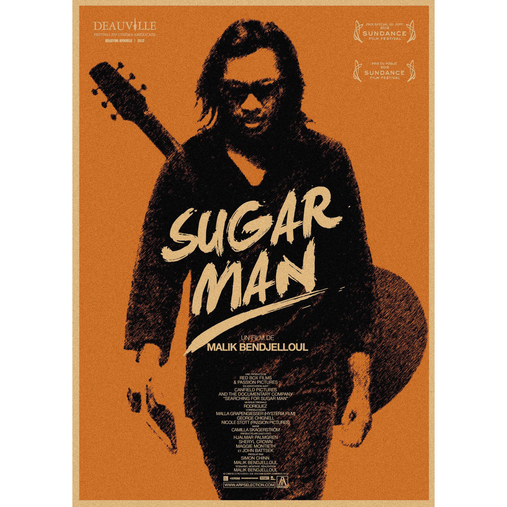 

Classic Music Film Poster: Find the Sugar Man Retro Kraft Paper Wall Art 29.7X42cm (A3 size)