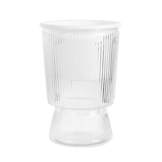 Self Watering Planter Pots African Violet Pots for Indoor Outdoor Windowsill Garden Modern Plastic Plant Pot with Wick Rope And Reservoir