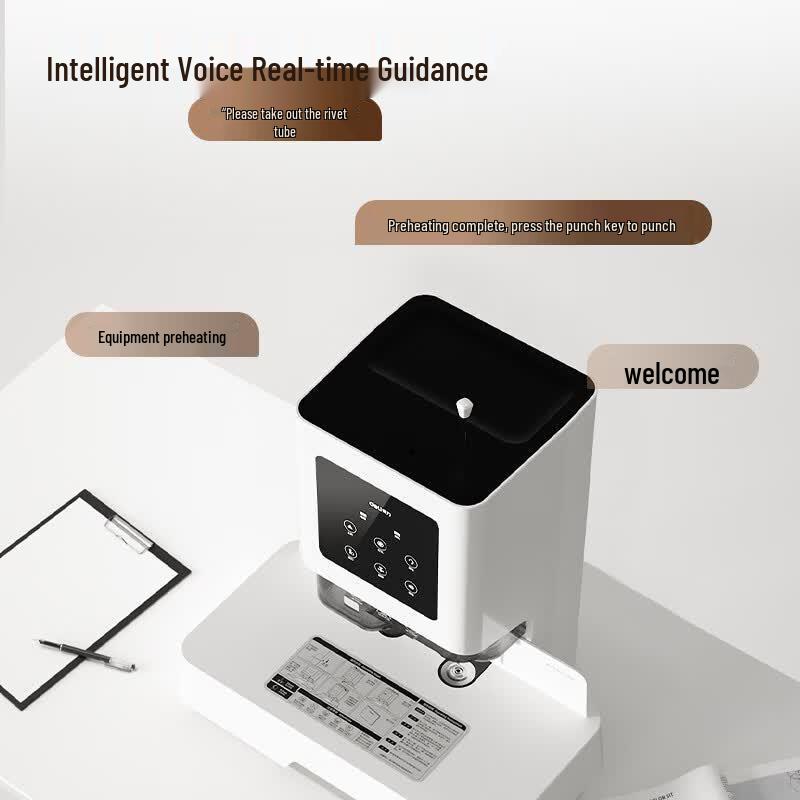 Deli Automatic Financial Document Binder CN plug (adapter included)
