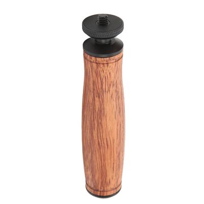 Impugnatura Maniglia Supporto Supporto Fotocamera Impugnatura Manico in Legno Portatile con Mini Testa Sferica con Vite da 1/4 di Pollice