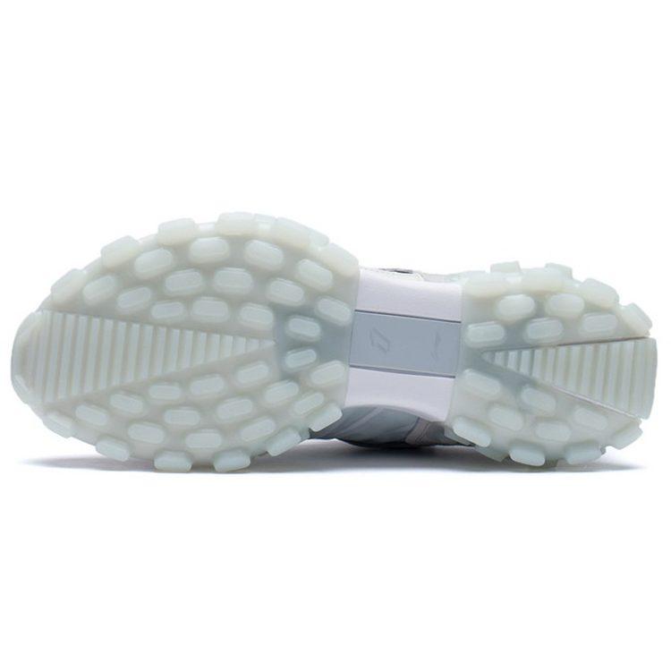 Li Ning Textile, Leather Trendy Cushioning Slip Resistant Abrasion Resistant Low top Casual Shoes Men's Light Lime AZGS081-2