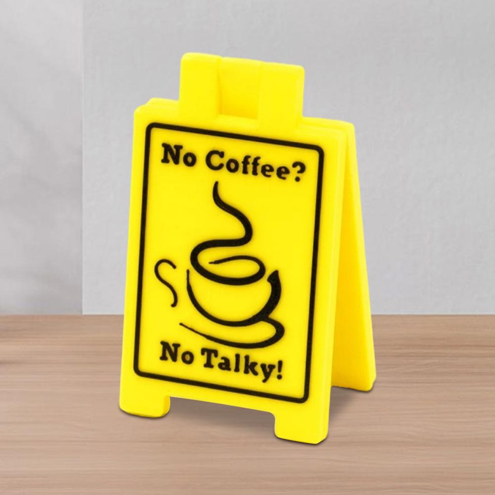 Cat Vomit Sign Funny Creative Caution Sign Dog Vomit Warning Sign 3D Printed Novelty Desk Decoration Cute Gag Gift