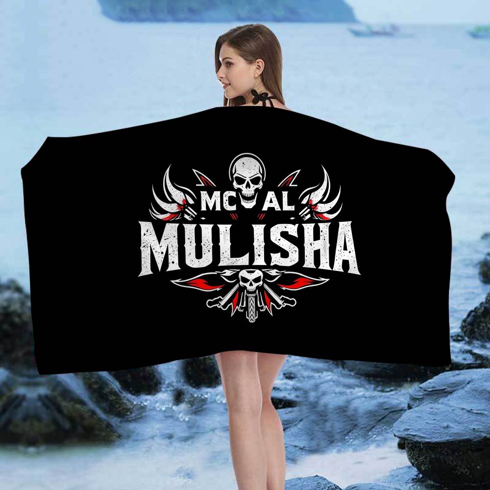 M-Metal M-Mulisha Microfiber Blanket Quick Drying Beach Towels Oversized Printing Super Absorbent Pool Towel Blanket
