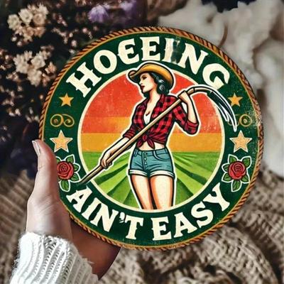 Ironic Tin Sign Vintage Wall Art Humorous Farmhouse Decor Durable Indoor Metal Plaque