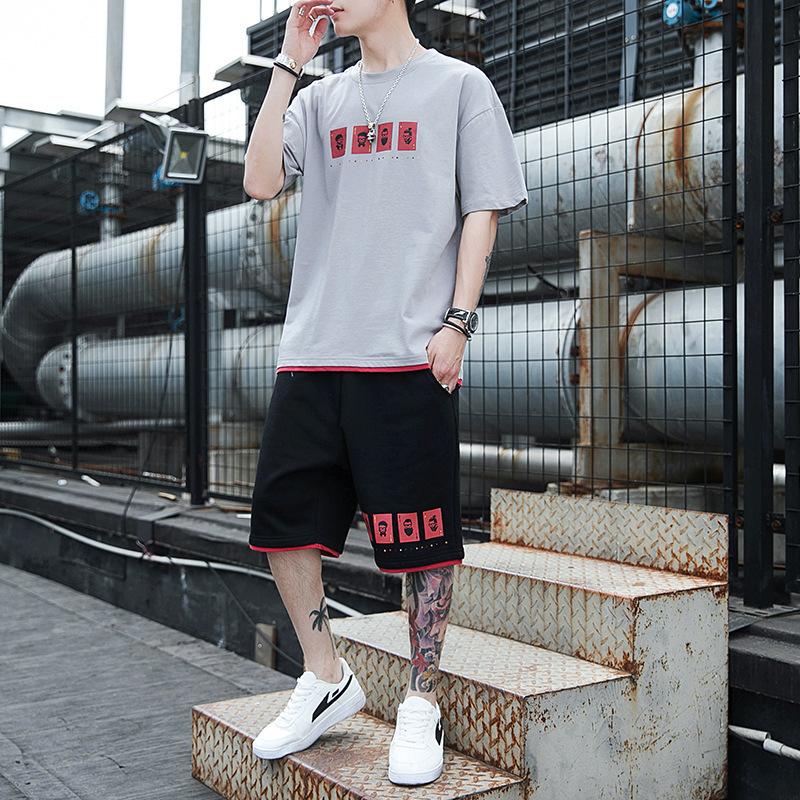 MAITA Summer New Style Men's Short-sleeved Outdoor Trendy Casual Sports Suit