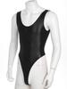 Mens Glossy Backless Bodysuit Leotard Underwear One-piece Swimsuit for Yoga Sports Fitness Swimming Clothes