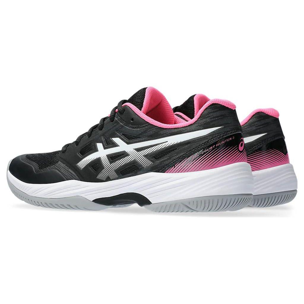Asics Gel-Court Hunter 3 Bequeme Stoßdämpfende Langlebige Low-Top Badmintonschuhe Damen Sneaker Schwarz Weiß 1072A090-001