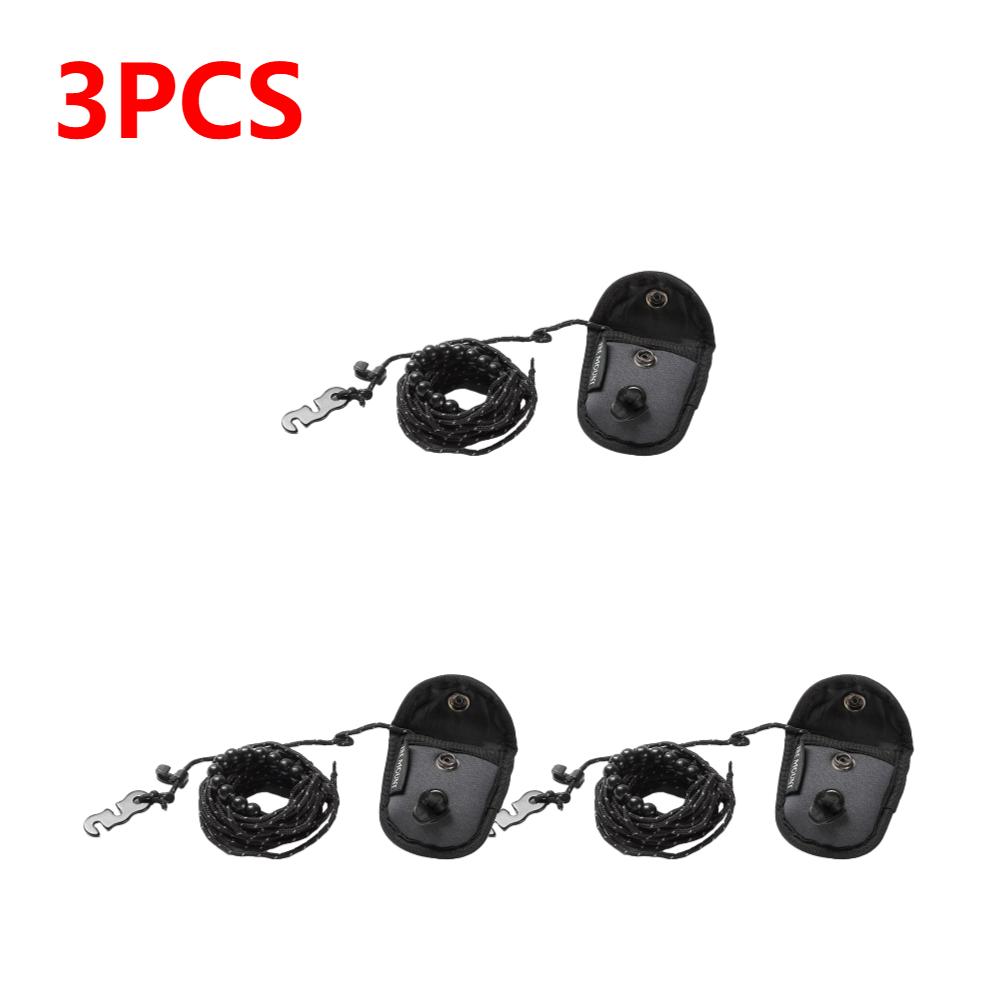 1-5PCS Portable 3-Meter Beaded Clothesline With 12 Clips Adjustable Windproof Outdoor Laundry Line for Camping & Travel