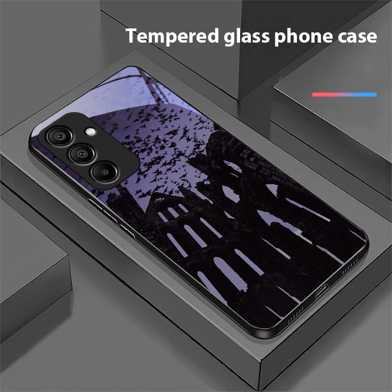 The Dark House For Samsung Galaxy A15 5G 54 4G 51 50 24 35 90 71 12 51 53 52S 80 22 34 Black Tempered Glass Phone Case