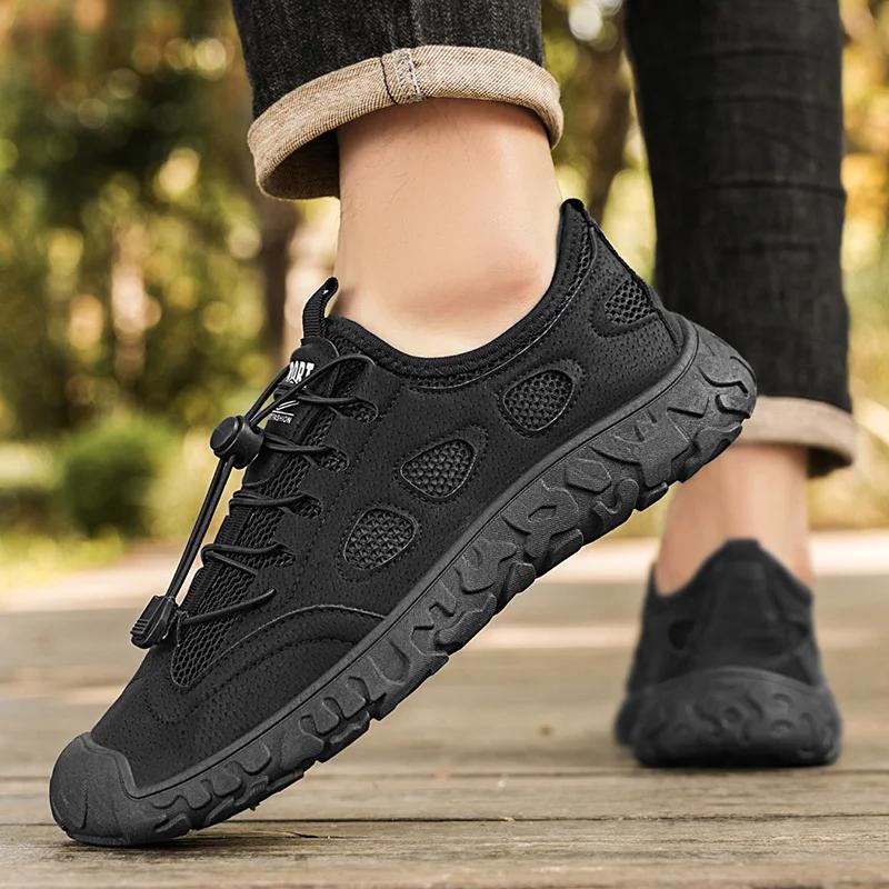 Scarpe Sportive Casual da Uomo Nuova Moda Suola Spessa Leggere Traspiranti Scarpe da Uomo Taglie Grandi Scarponcini da Trekking Uomo
