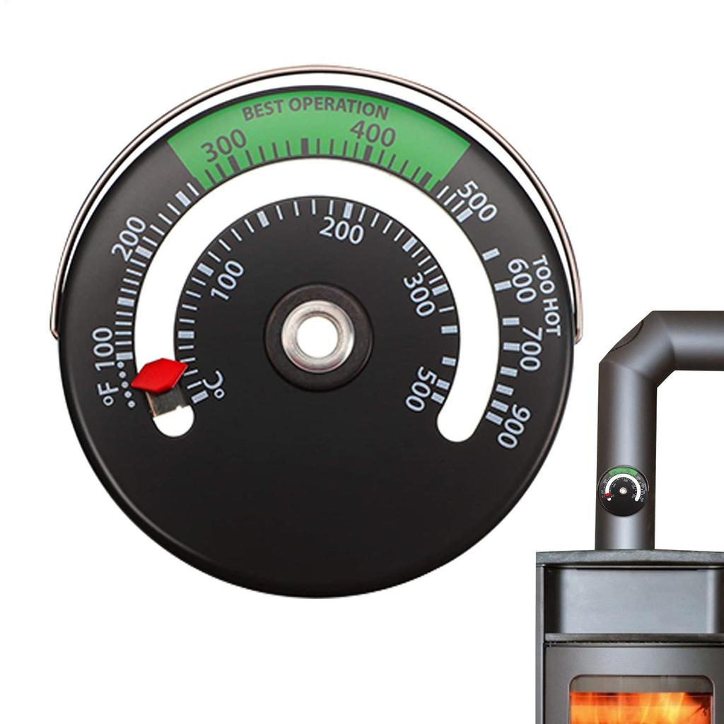 Magnetic Wood Stove Heater Thermometer For Log Wood Burner Fireplace Fan Stove Burn Indicator Temperature Gauge Meter Tools