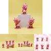 Cute Pink Beaver Figure 2nd Generation Blind Box Pvc Toy Car Desk Decor Gift For Girls