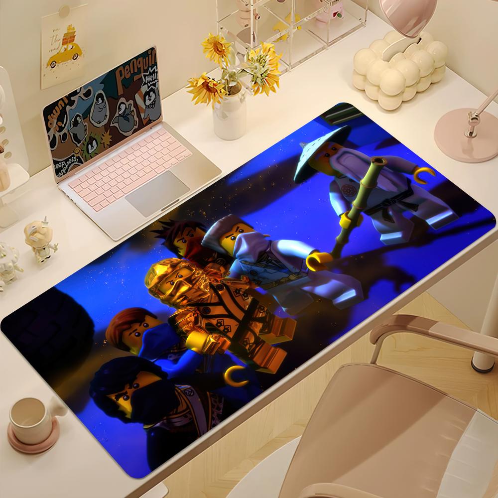 Game NNinjago Masters SSpinjitzu Mouse Pad Desk Mat Large Nonslip Antifray Keyboard Ergonomic Office Rubber PC Home Custom