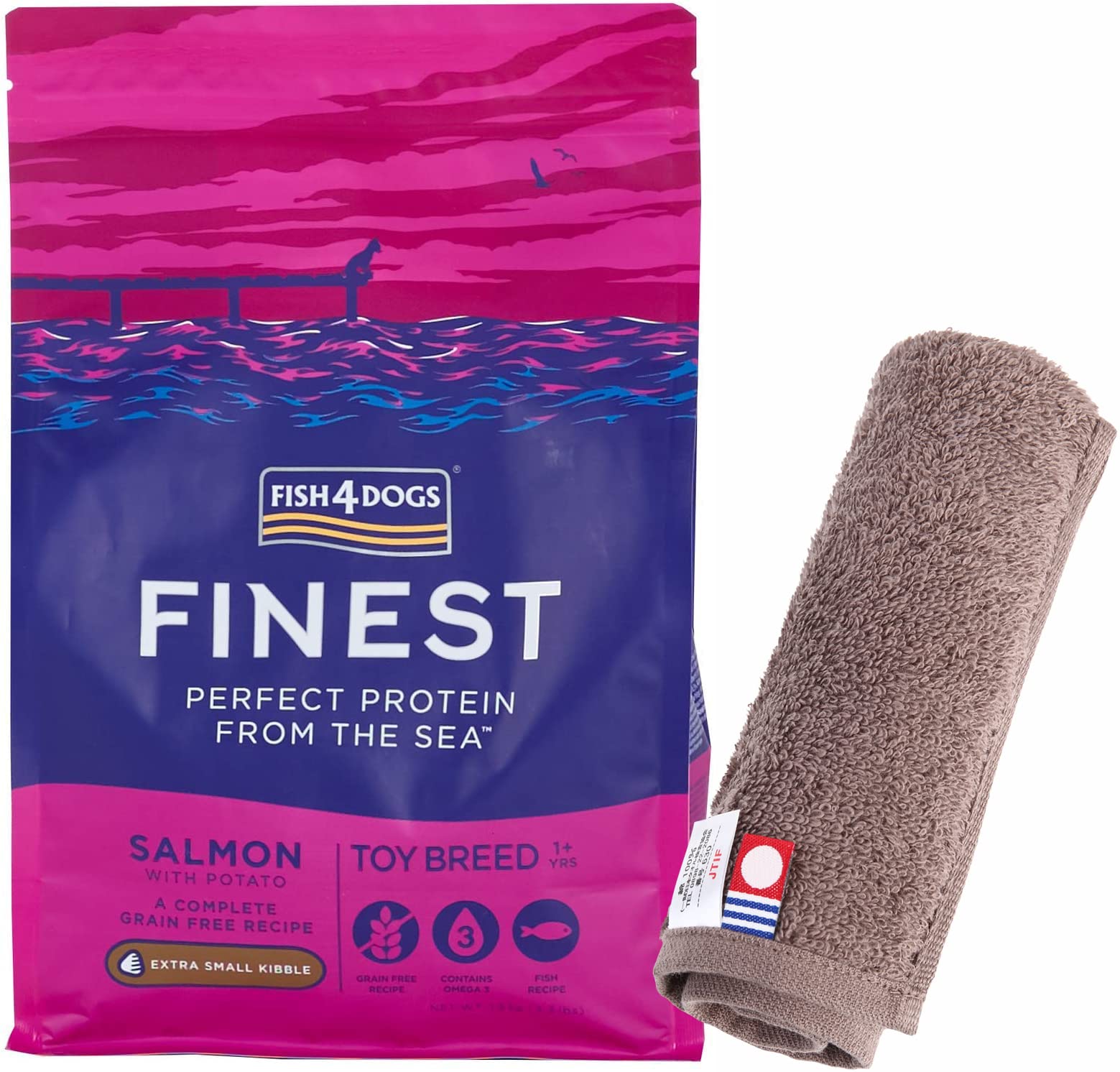 

Fish4 Dog Игрушка для мелких пород 1,5 кг [Оригинальный набор полотенец для рук Имабари, дружелюбный к собакам] [Цвет полотенца: Мокка] [Аутентичный]