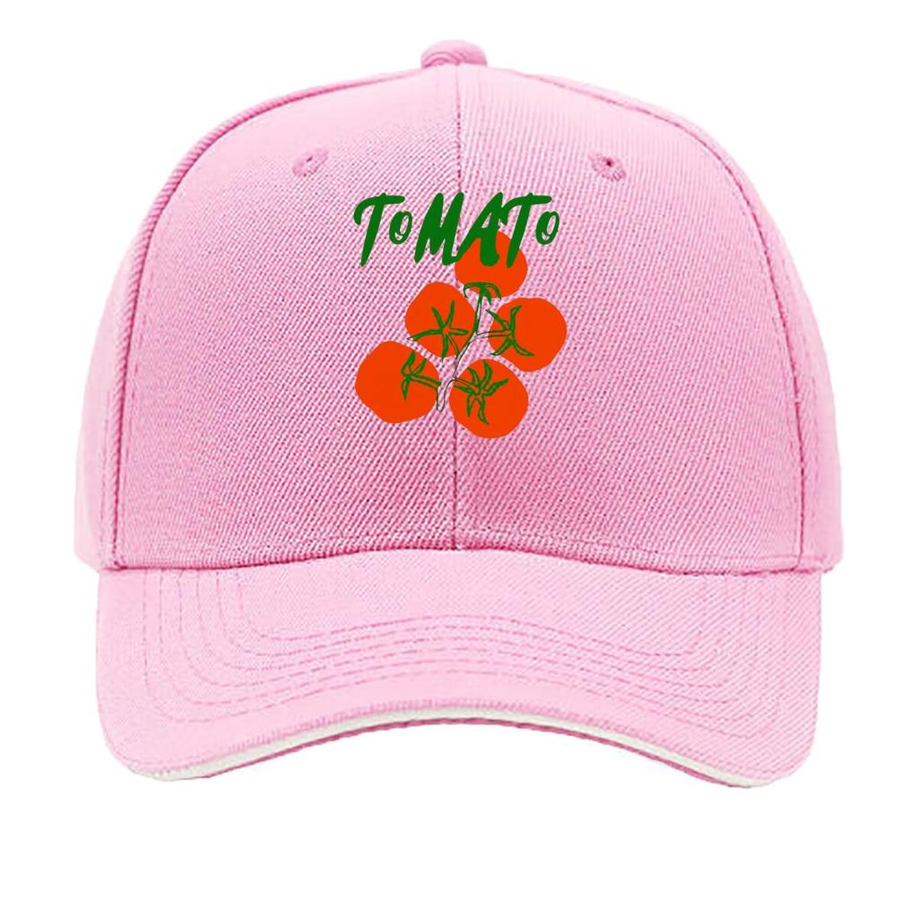 Tomato Tomato Garden Aesthetic Red Tomato Illustration Sandwich Baseball Cap Unisex Women Sun Cap Outdoor Workouts Hat