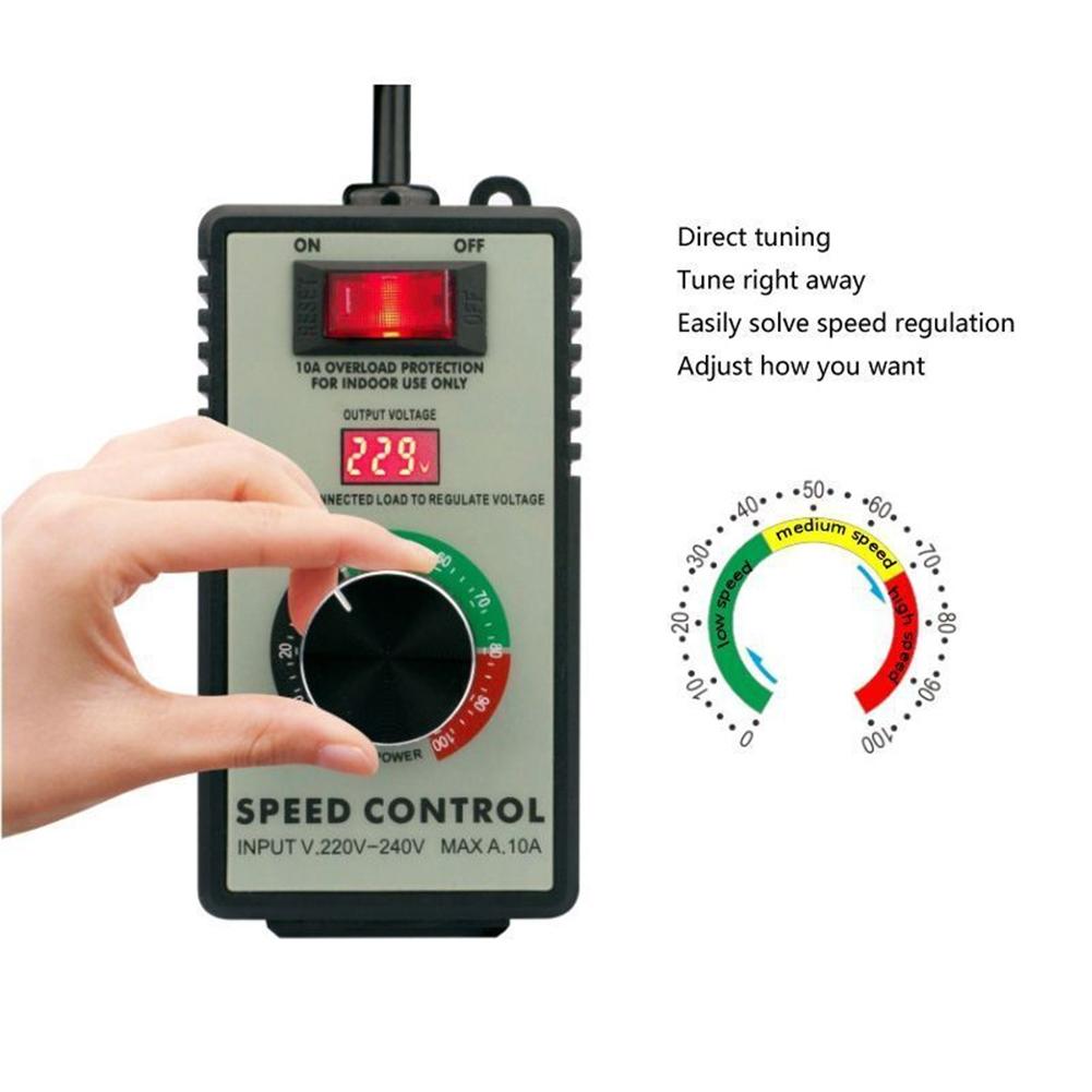 15A Speed Controller 4000W ABS Plastic AC220V-250V