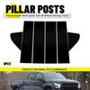 6x Black Pillar Posts Window Moldings Trim For Chevy Silverado 1500 2500 I
