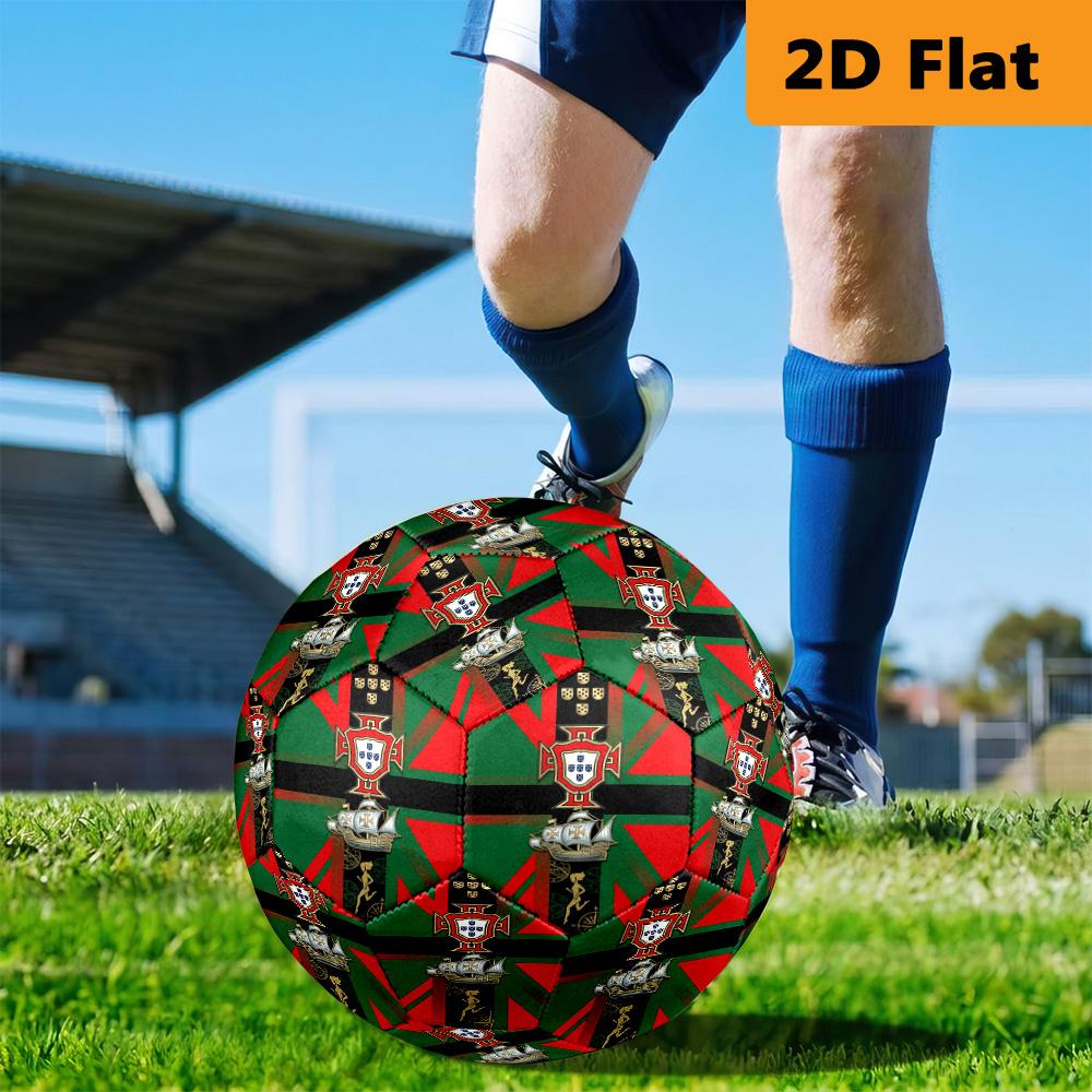 Portuguese Heritage Royal Symbols Soccer Ball Suitable for Both Training and Competition High Elasticity No. 5 Football Outdoor Sports Entertainment