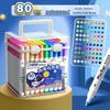 Washable Non-Bleeding Acrylic Markers for Kids - Stackable, Watercolor Pens for Elementary Students
