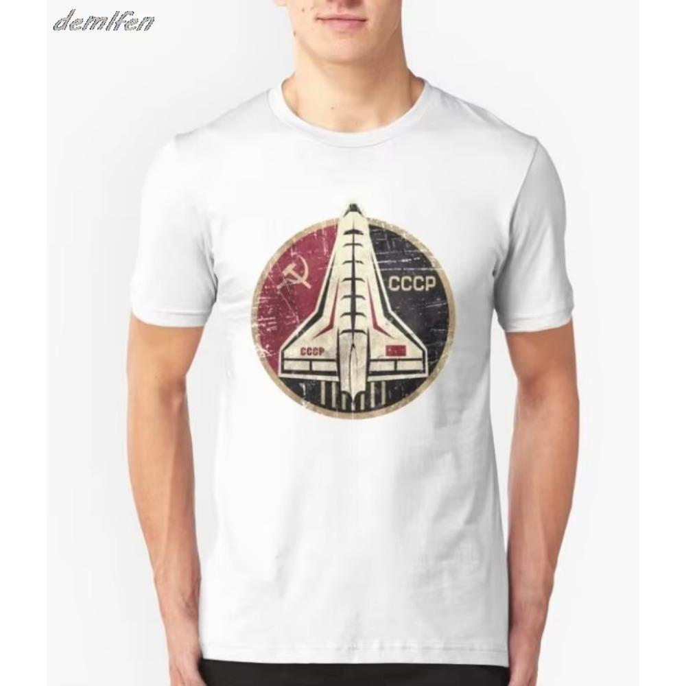 Russia CCCP Yuri Gagarin T-Shirt USSR Summer Cotton Short Sleeve O-Neck Men's T Shirt Family Soviet Cosmonaut 1961 T-shirt S-3XL