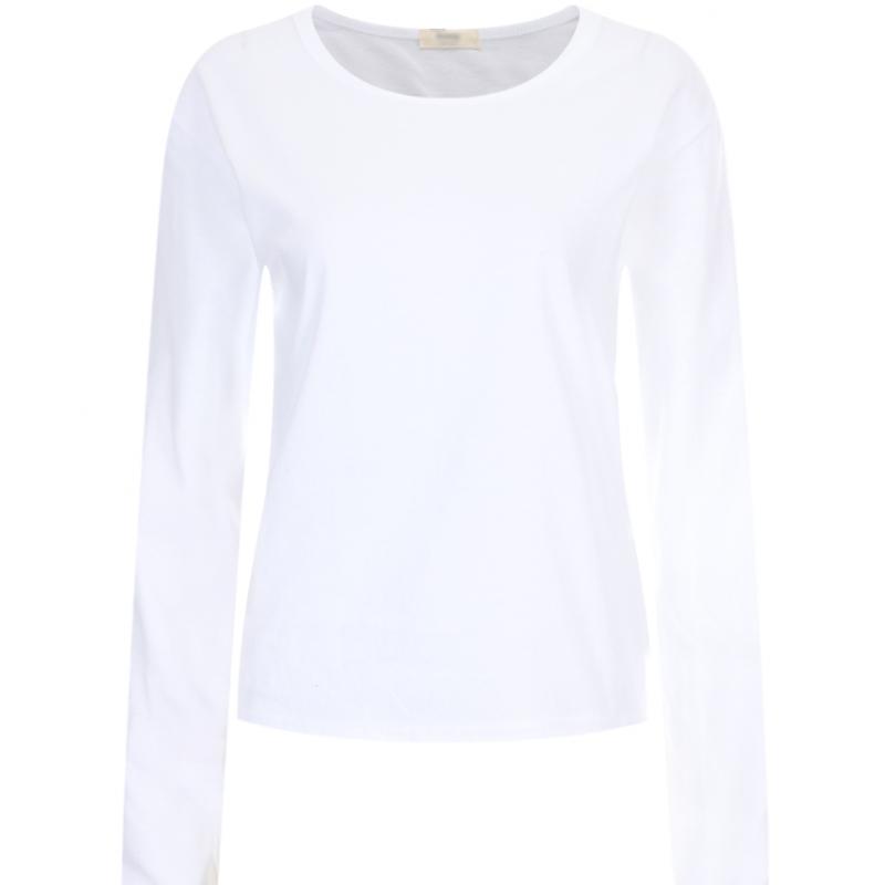 Shop Women S Round Neck Daily Inner Plain Long Sleeve T ShirT Charcoal Bree wS