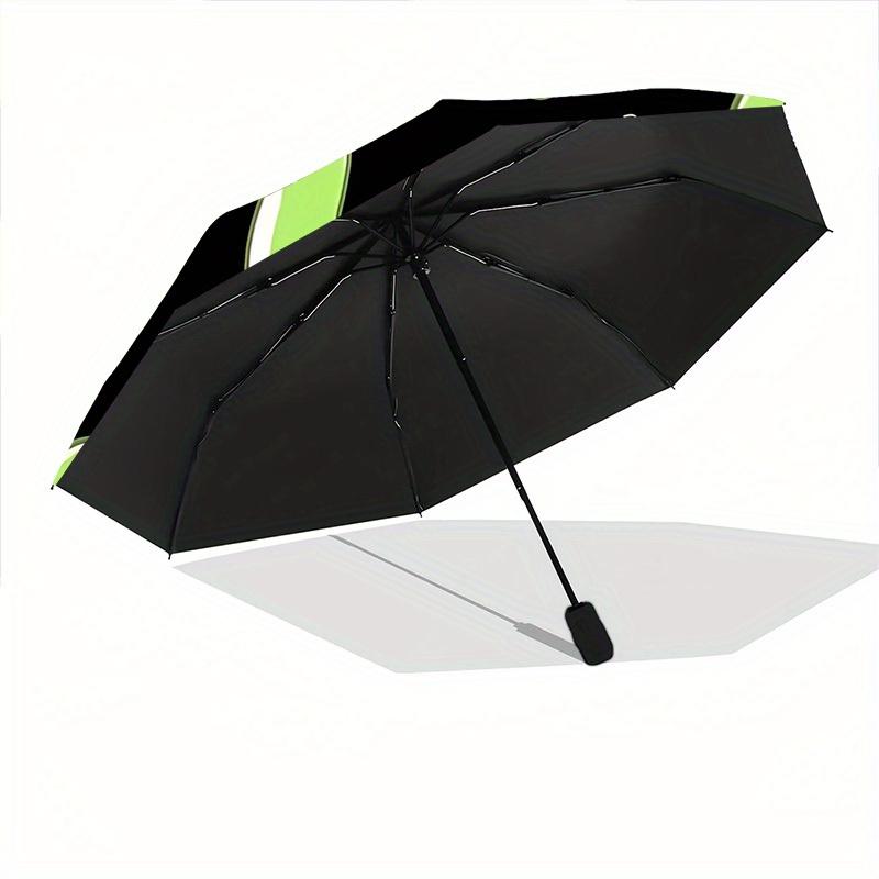 1pc Dino Green Automatic Open/Close, Foldable Compact Umbrella with 8-Rib Shaft, Perfect Gift For Men And Women, Casual Style, Vibrant Motif