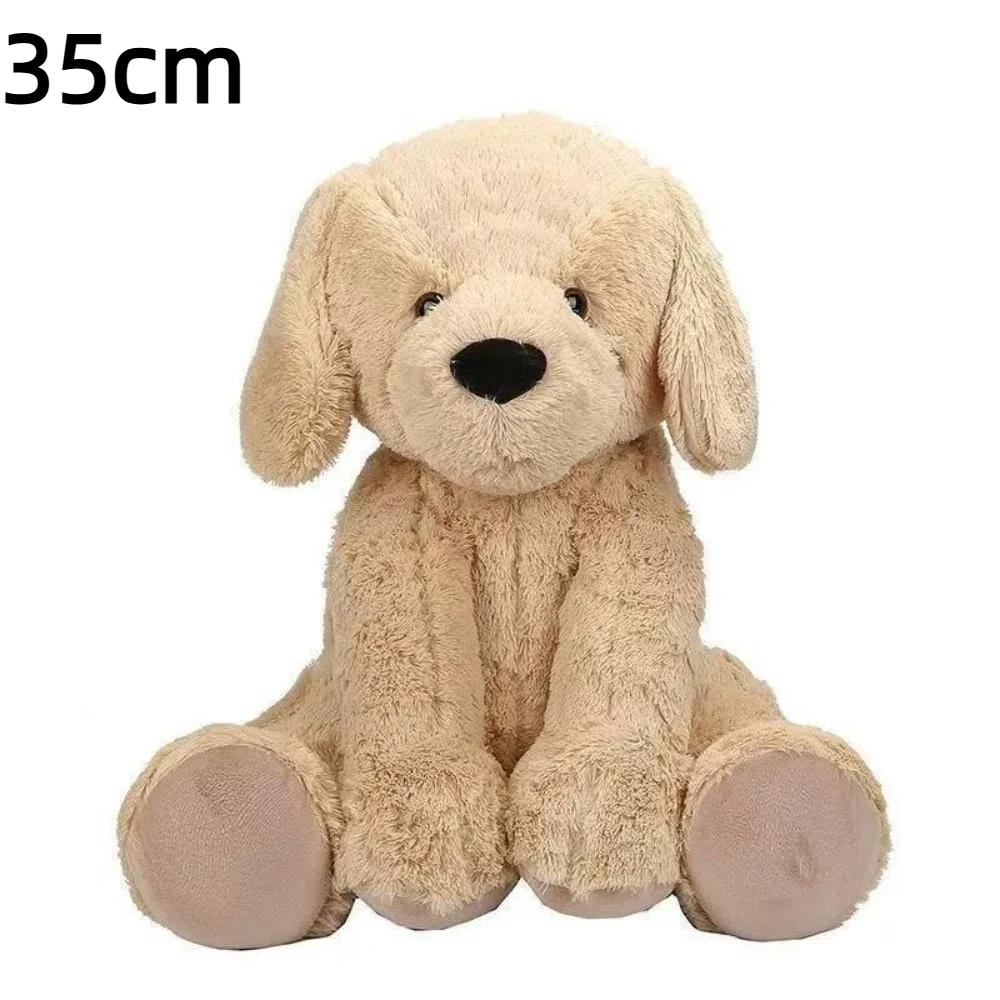 Niedliche 35/55cm Gelbe Hund Plüschpuppe Flauschiger Sitzender Labrador Hundepuppe Fotografie Requisiten Weiches Gefülltes Plüschtier Kind Geschenk