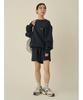 Atelier Logo Milano Rib Pullover 13WNT251063 DNVY [Emi] Women's