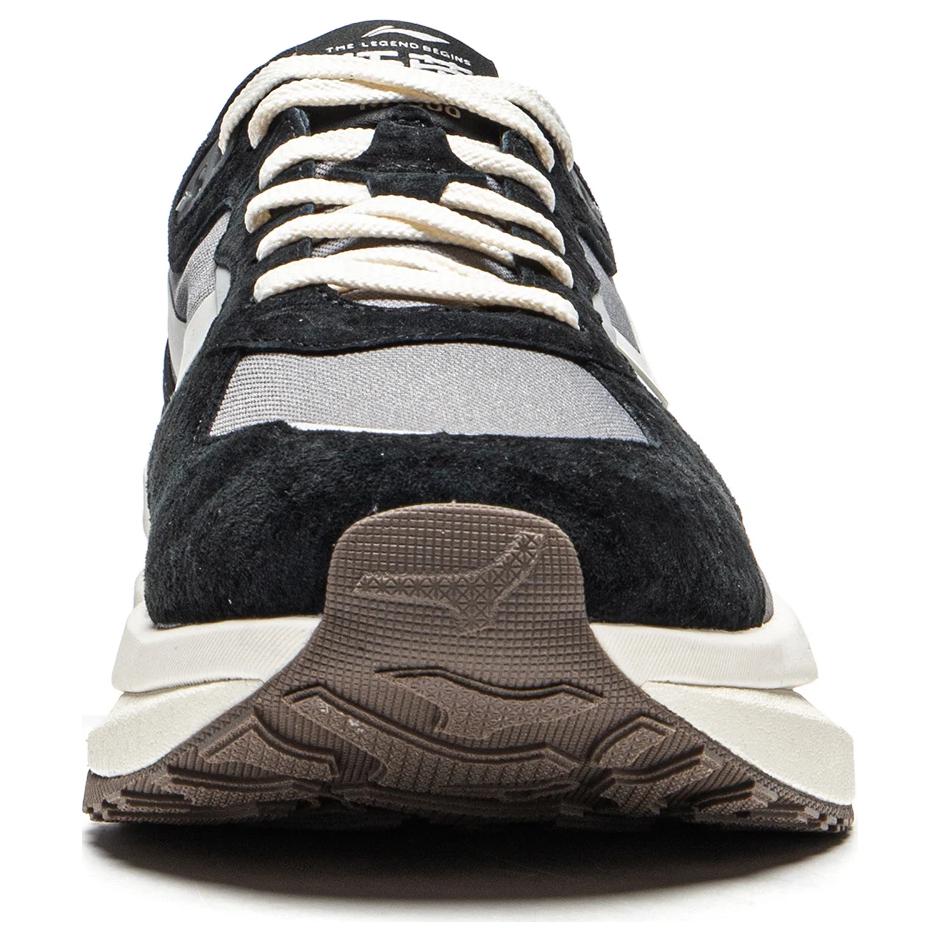New LiNing Zhengrong Cushioning Anti Slip And Wear Resistant Balance Rebound Low Top Casual Shoes Unisex Black Gray AGCU165-1