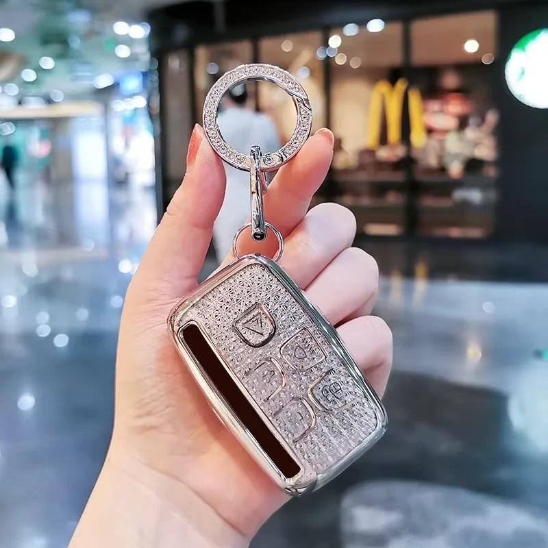 Car Key Case Cover Shell for Land Rover Range Rover Evoque L Defender Freelander2 Velar Discovery Sport5/4 Car Key Bag Car Keys