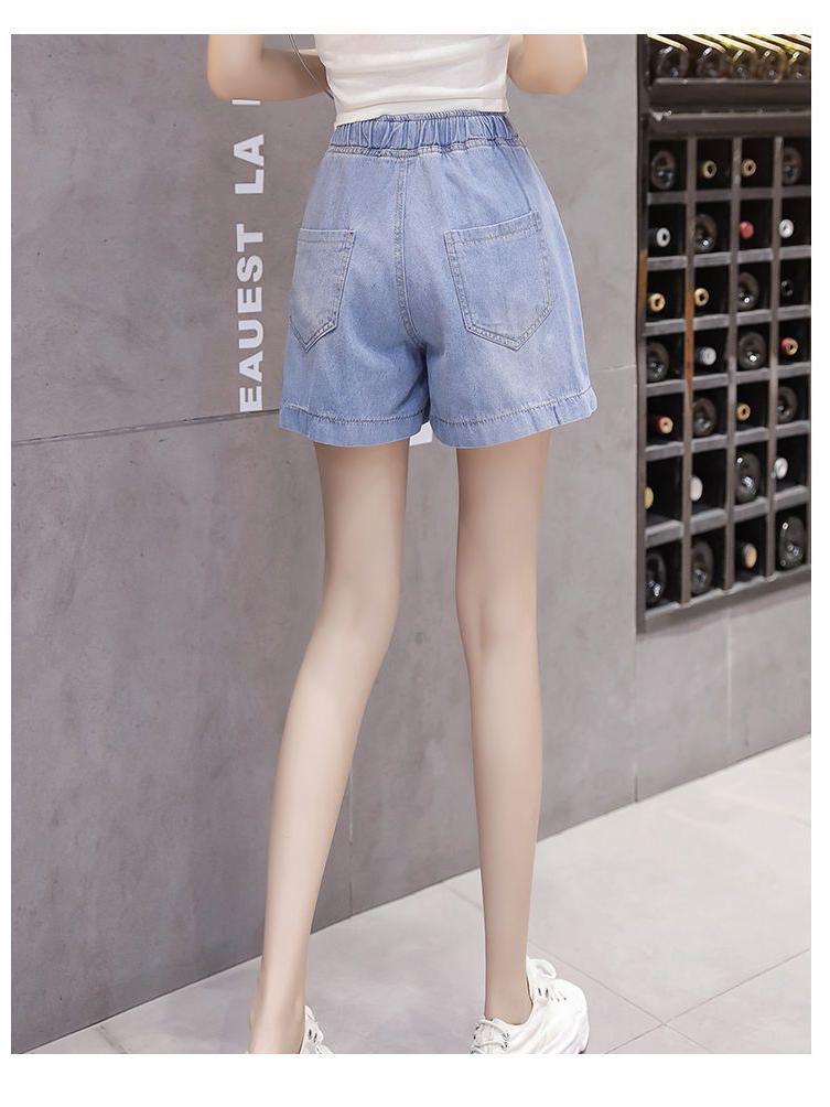 Women's Plus Size High Waist Wide Leg Denim Shorts - Summer 2026 Collection