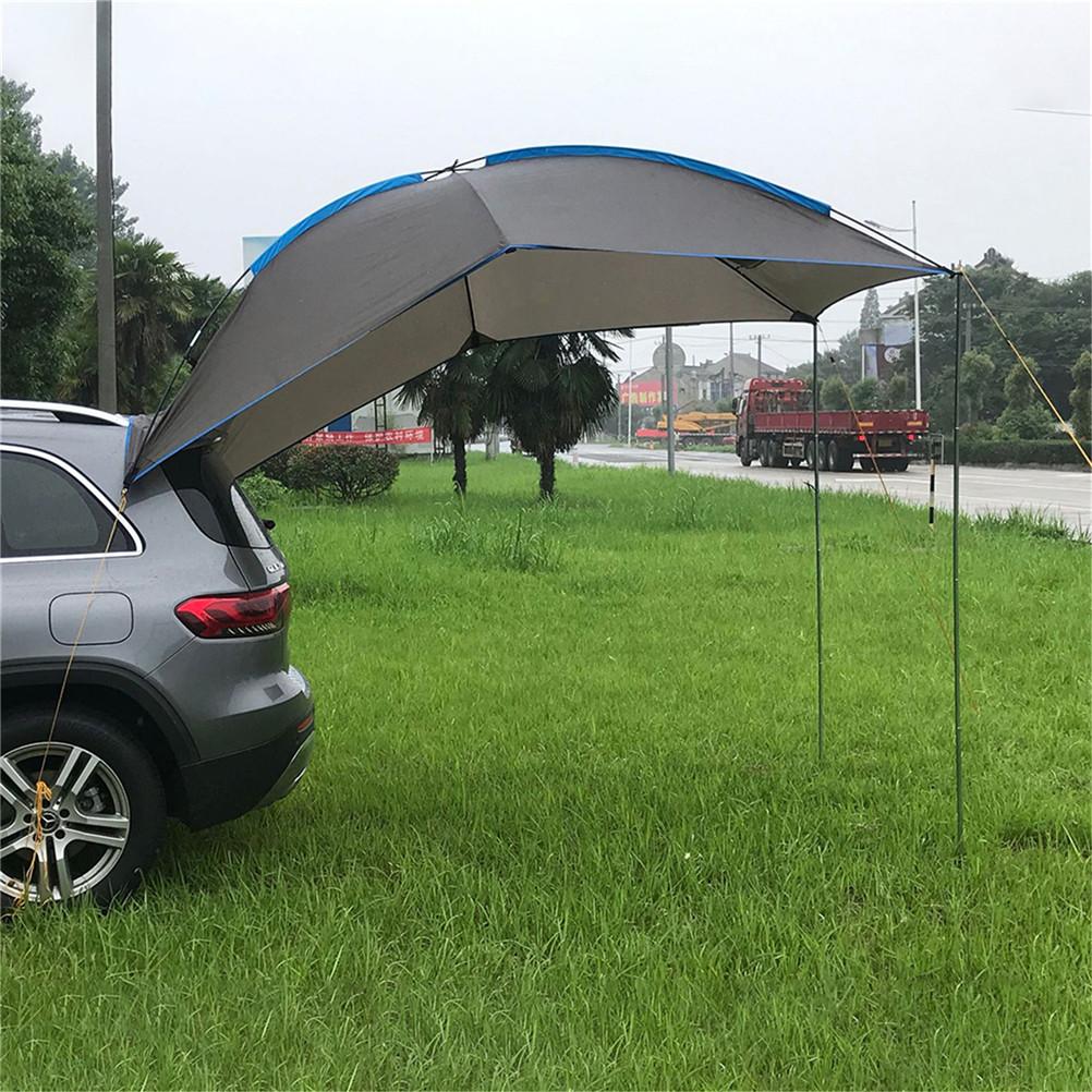 Car Tail Tent Portable Rainproof Awning Car Rear Car Side Tent Outdoor Portable Rear Tent for 3-4 People Equipment Camping Car Tent