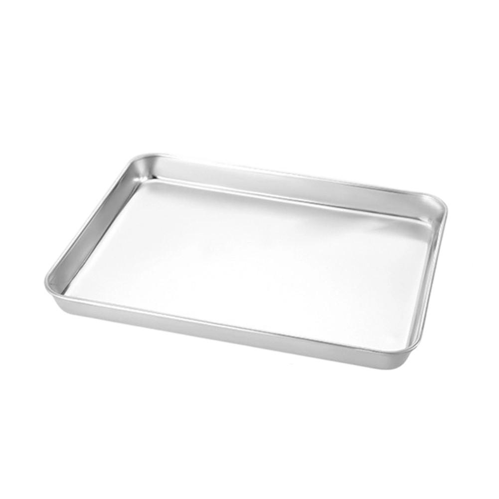Square Shape Stainless Steel Tray Stackable Design