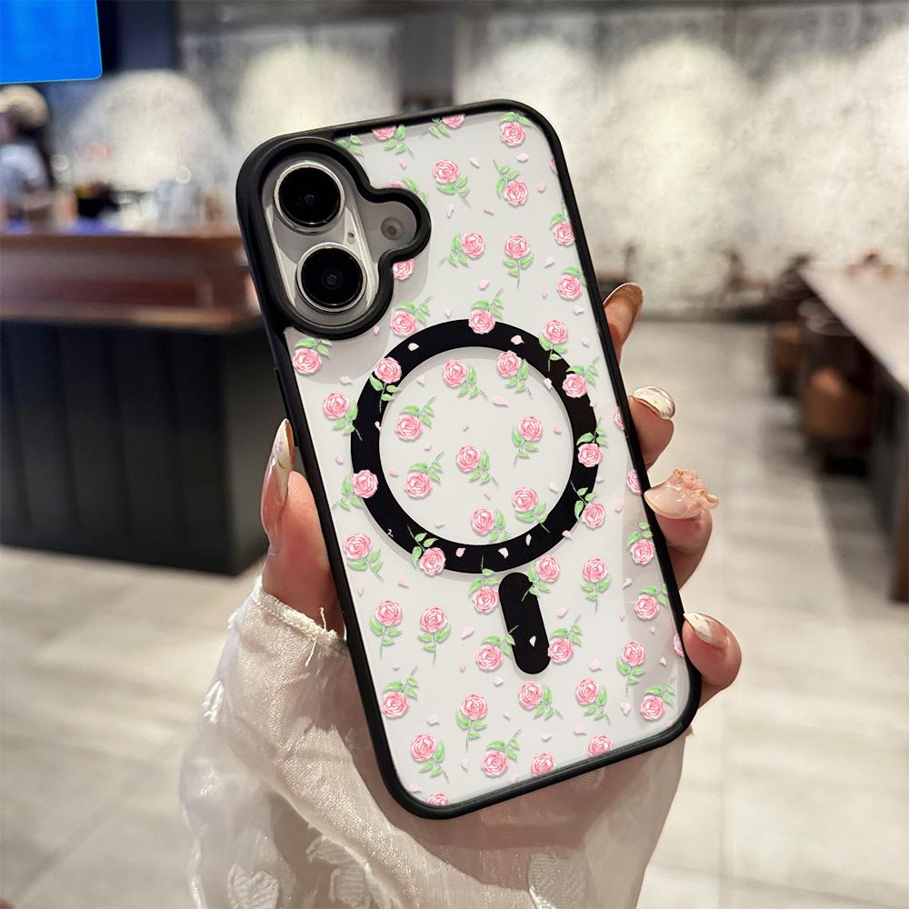 

Full Screen Of Flowers Magnetic Case For IPhone 17 Air 16 15 14 13 12 11 17 Pro Max For Magsafe 16 15 14 Plus Cover Case iphone 11 ProMax
