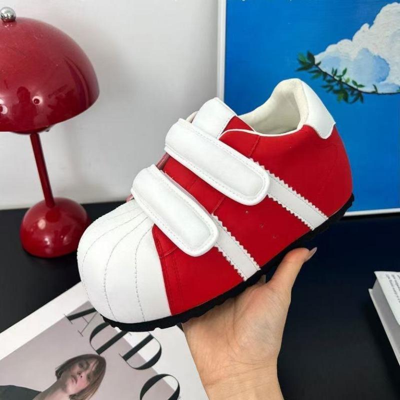 

Velcro ugly cute shell head bread shoes women s new versatile inner height increase casual sports small board shoes 40 красный